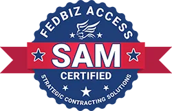 Fedbiz Access - SAM Certificed Logo - Strategic Contracting Solutions
